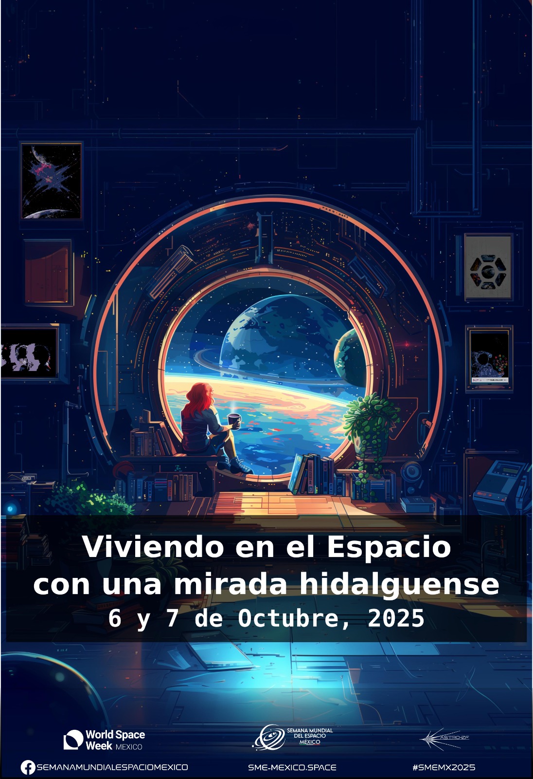 Poster, viviendo en el espacio